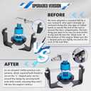 BELEY Universal Master Cylinder Adapter with 4Pcs Quick Connect, 58mm Brake Bleeder Adapter for Honda, Toyota & All Vehicles
