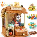 Large Claw Machine for Kids Adults, Mini Vending Machine with 30 Fun Toys, Candy Dispenser Machine, Prize Dispenser with Music L