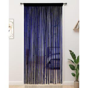 YIIBAII Beaded Curtain Beaded Curtains for Doorways Crystals Suitable for Interior Hanging Decoration and Partitions Closet Curtains (39"x79", Starry Blue)