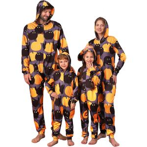 YEAXLUD Family Halloween Costume Onesie Pajamas Adult Matching Pajamas for Couples Pjs (L)