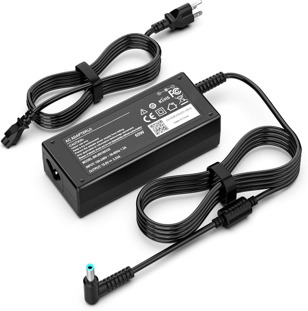 65W Laptop Charger for HP EliteBook 820 830 840 845 850 855 1020 1030 1040 G9 G8 G7 G6 G5 G4 G3 AC Adapter Power Cord 19.5V