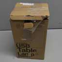 Dimmable Touch Table Lamp for Bedroom Nightstand 3 Way Table Lamp USB Charging Ports and AC Outlet Small Lamp Wood Base Round Flaxen Fabric Shade Desk LED Bulb NOT Included