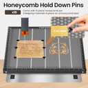 ToCome Honeycomb Laser Bed 500 x 500 x 22 mm Steel Honeycomb Cutting Bed for D1, D1 Pro Falcon Falcon 2 and Most Laser Engraver, 19.68 x 19.68 Inch
