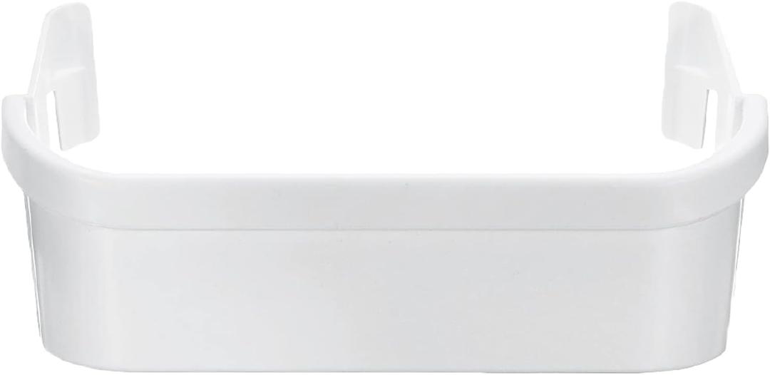PartsBroz 240351601 Freezer Door Shelf Bin for Frigidaire Freezer Door Shelf Replacement, Kenmore, Crosley, Westinghouse Refrigerator Freezer White Bottom Lower Side Bins Shelves AP2115974 PS430027