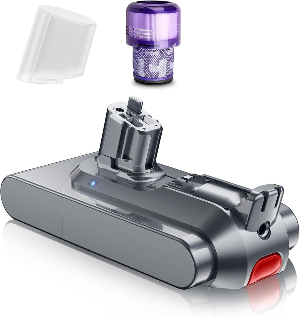 Bonacell 7000mAh V11 Battery Replacement for Dyson Button Click in Installation Style V11/Extra/Absolute/Animal/Torque Drive/Outsize/V15/SV15/SV22 25.2V Cordless Vacuum Battery