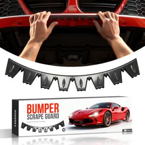 Universal Front Bumper Scrape Guard Skid Plate Protection Guard Anti-Scratch Kit Scrape Protector Plate Skid Plate for Lowered Cars/SUV, Car Bumper 8 Pack