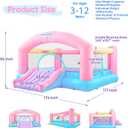 Large Bounce House for Big Kids, 14.8 x 14.5 FT Inflatable Bouncer Jumper Slide with 650W Blower, Basketball Hoop, Throw Ball Game, Ball Pits, 14.8'L X 14.5'W X 7.8'H