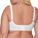 Playtex Women's Wireless Bra, 18 Hour Plus-Size Bras, Full Coverage, Smoothing, 4693, Single or 1-Pack (White) 40G