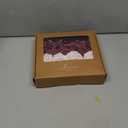 Ling's moment Artificial Flowers Fake Silk Roses Faux Foam Dahlia Gardenia Combo for DIY Wedding Bouquets Centerpieces Arrangements Bridal Shower Party Home Decorations, Marsala & Dusty Rose, 24pcs