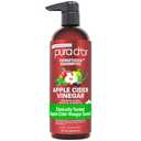PURA D'OR Apple Cider Vinegar Thin2Thick Shampoo - Biotin, Castor Oil for Reduced Frizz, Split Ends, Clarifying & Detox, No Parabens, No Sulfates, All Hair Types, Men & Women 16 Fl Oz