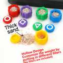 2 x Gonggi Game Traditional Korean Jacks 5 Stones Set for Women Men (Squid Color)