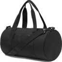 Small Gym Bag Duffel Bag for Women Men Fitness Sports Bag Workout Adjustable Detachable Shoulder Strap Lightweight Carry on Travel Duffle Bag (15 " / Mini / 12L, Black)