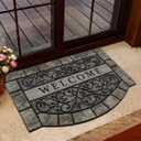Thick Welcome Mats Outdoor, 24 * 36" Large Front Door Mat Entrance, Durable Welcome Mat for Front Door, Heavy Duty No Slip Rubber Outdoor Mats for Home Entrance