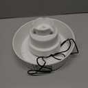 VinDox 2.1L Ceramic Cat Water Fountain-for Cats and Dogs, 360 Ceramic Pet Fountain-70 Oz Large Water Capacity - Whisper-Quiet Water Flow-Great for Shy or Timid Pets - Fresh, Filtered Water(White)