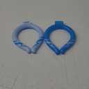 2PCS Neck Cooling Tube, Reusable Neck Ice Ring Wearable Body Cooler for Hot Weather Hands Free Cold Pack for Outdoor Sports, Workers, Relief for Hot Flashes (Blue and White)