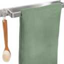 Saffron & Sage Towel Racks for Bathroom Wall Mounted, 17 inch Heavy Duty Bathroom Towel Rack Wall Mounted, Stainless Steel Bathroom Towel Holder for Bathroom Wall, Easy to Installation, Brushed Steel