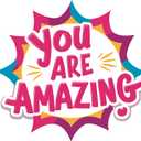 You are Amazing Quote Beautiful Signage Color Pop Wall Decal Wall Dcor Vinyl Sticker Size: 26 x 26
