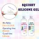 OOTDART Taba Squishy Kit, Complete DIY Silicone Rubber Set with Cats Paw Mold, Ideal for Various Creative Crafts and Stress Relief (16.9, Ounces)