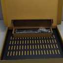 Sliding Under Desk Laptop Mount Shelf with Air Vents 16.3" W x 12" D Metal Under Desk Slide Out Tray Laptop Storage Tray for Home Office Standing Desks Workstations Cabinet Gaming