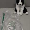 Border Collie Stuffed Animal Plush Dog Toy, 12 Inch, Soft Realistic Black and White Puppy, Cuddly Farm Animal Plushie for Kids, Girls, Boys, Birthday