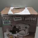 Espresso Machine 20 Bar, Milk Frother Steam Wand, 60oz (1.8 Liters) Water Tank, 1350W for Home Barista Espresso Latte Macchiato and Cappuccino Maker (Silver.)