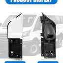 Transit Fuel Door, Transit Gas Door Assembly + White Cover, Compatible with Ford Transit Vans 150 250 350(HD) 2015-2023, Van Fuel Tank Filler Door Pipe for CK4Z-5427936-A CK4Z-5427936-F
