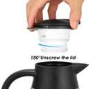 70 oz Thermal Coffee Carafe Stainless Steel, Insulated Coffee Carafe - Double Walled Vacuum Coffee Thermos Water Beverage Dispenser for Keeping12 Hour Hot/24 Hour Cold Water, Thermal carafe (Silver)