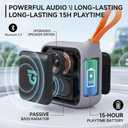 IP67 Waterproof Bluetooth Speaker with 100dB Loud Deep Bass - 20H Playtime Floating Shower Speaker, Integrated Clip-on Strap, Portable Mini Wireless Speaker for Hiking, Beach, Kayak, Golf