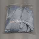 Satin Pillowcase for Cervical Pillows, (Cover Only) Fit for 24.8"x14.96"x5.51"/3.54" Orthopedic Neck Support Pillow, Silky Smooth Pillowcase Cover with Zipper Closure (Light Blue)