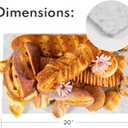 Lovdeco Marble Cutting Board, Pastry Board For Kitchen, Carrara White Marble Slab Gift With Non-Slip Feets, 12x20 Inch, 1 Piece