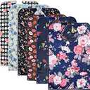 6 Pack Adult Bibs with Crumb Catcher - Waterproof and Reusable Clothing Protectors for Elderly Women