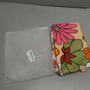 70s Retro Floral Round Tablecloth 60" Diameter for Indoor and Outdoor,Daisy Waterproof Table Cloth Cover Decorative for Party Holiday Dinning Tabletop Home Dcor