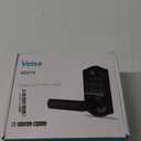 Veise VE019 Fingerprint Smart Lever Lock - APP Control, Keypad Door Lock with Handle, Keyless Entry for Front Door and Bedroom, Electronic Digital Knob, Remote Grant, IP55 Weatherproof, Matte Black
