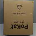 PoKat 23" Blue Table Lamps, Farmhouse Bedside Lamps for Bedroom Set of 2, Ceramic End Table Lamps for Living Room, Traditional Nightstand Desk Lamps, Medium