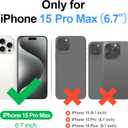 SkyEagle Compatible with Magsafe 2 in 1 Detachable iPhone 15 Pro Max Wallet Case with Card Holder,Women Men Magnetic PU Leather RFID Blocking Flip Kickstand Credit Slots,Blue Green