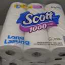 Scott 1000 Toilet Paper, 18 Rolls, Septic-Safe, 1-Ply Toilet Tissue
