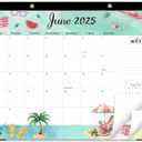 GuassLee Monthly Large Desk Calendar 2025-2026 - 19 Months 22" x 17" Calendar from Jun. 2025 to Dec. 2026, Large Monthly Planner with Holiday Watercolor Design for Office, School, Home Organizing, Pack Of 10
