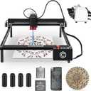 Comgrow Z1 Pro 20W Output Laser Engraver for Wood and Metal with Air Assist,Laser Cutter and Engraver Machine 25000mm/Min Engraving Speed and App Control,Engraving 380+ Colors On Metal Steel (Laser Engraver Z1 20W)