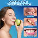 Moldable False Teeth - Veneers Teeth for Women & Men, Silicone Dentures Set for Both Upper and Lower, Temporary Dentures DIY at Home Within Minutes Fix Your Smile