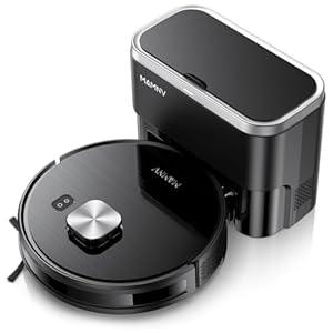 Robot Vacuum and Mop Combo, Robot Vacuum Self-Emptying with 11500Pa Suction, 70-Day Capacity, Fast Home Mapping, LiDAR Navigation, Smart Obstacle Avoidance, Ideal for Pet Hair, Carpet, Hard Floor