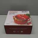Mueller 6 Qt Enameled Cast Iron Dutch Oven, Heavy-Duty Casserole Dish and Braiser Pan with Lid and Stainless Knob, Safe for All Cooktops (Red)