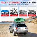 OTUAYAUTO Lockable Roof Rack Cross Bars - Compatible with Ford Explorer 2020 2021 2022 2023 2024 2025 2026, Aluminum Heavy Duty Anti-Theft 220lbs Roof Crossbars for Luggage Racks Bike Kayak Snowboard