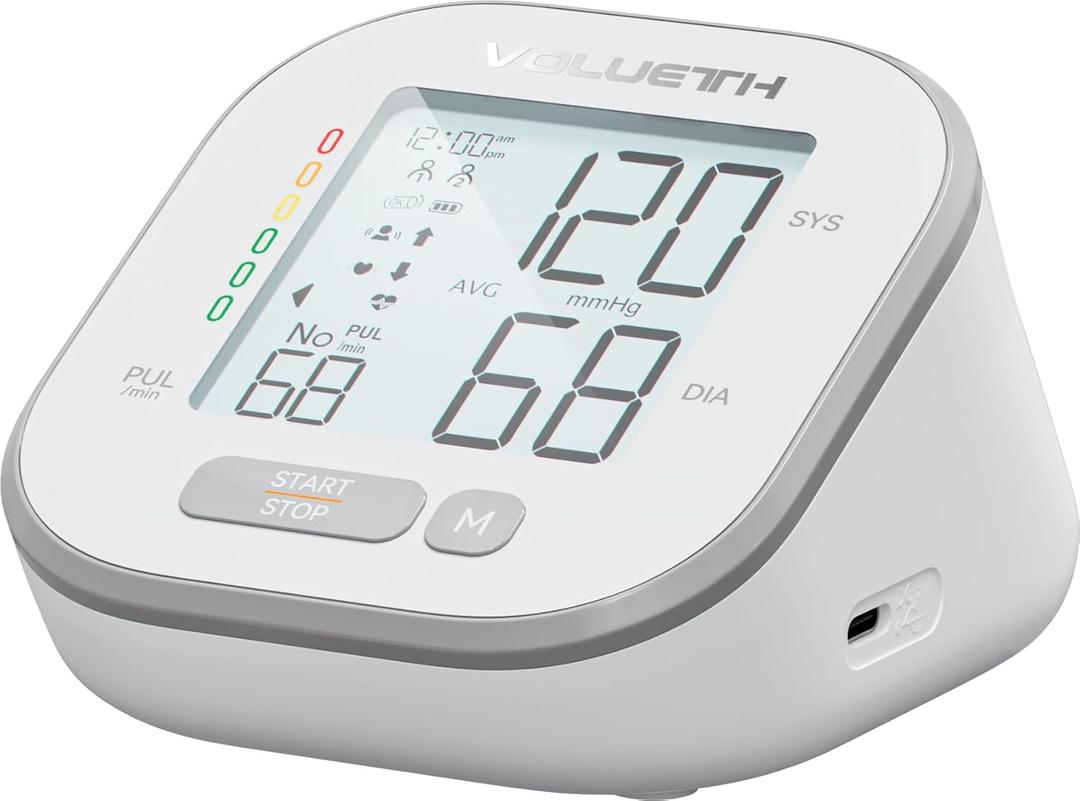 Blood Pressure Monitor for Home Use - 3 Size Cuffs, Small 4"-8", Medium/Large 6"-10" and Extra Large 7"-17", HSA FSA Eligible Items/Perfect for Family Health Monitoring