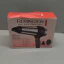 Remington Impact Resistant Hair Dryer, 1875-Watt Blow Dryer with Tourmaline, Titanium & Ceramic Technology, 3 Heat, 2 Speed Settings, Cool Shot, Diffuser & Concentrator Attachments