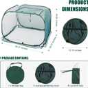 ANC POP Pop Up Mesh Plant Cover,40'' x 40'' x 30'' Plant Protector for Raised Garden & Flower Bed, Net Cage Plant Guard for Fruits, Vegetables, Seedlings and Herbs, 8 Ground Stakes for Fixing