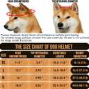 SlowTon Dog Helmet and Goggles - UV Protection Doggy Sunglasses Dog Glasses Pet Motorcycle Helmet Hat with Ear Holes Adjustable Belt Safety Hat for Small Dogs Puppy Riding (Black, S)