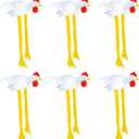 Pack of 6 Chicken Hats - Perfect for Parties, Festivals, and Mardi Gras 
