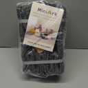 MiniArk Small Storage Baskets for Organizing | Closet Organizer Bins | Shelf Toy Basket | Woven Rope Baskets | Cube Decorative Box | Shallow Basket | 11.5x7.5x4.7” | 3 Packs Dark Gray