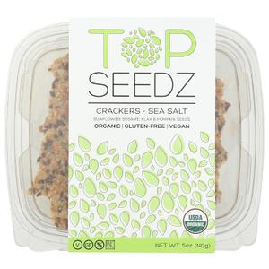 Top Seedz, Crackers Sea Salt Organic, 5 Ounce
