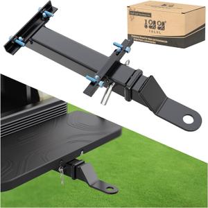 10L0L Deluxe Golf Cart Trailer Hitch Kit, Fit for Backseat Footrest with 2" Receiver High-Strength Universal Fit, Seamless Compatible with Club Car, EZGO, Yamaha, Ideal for Golf Cart Trailers